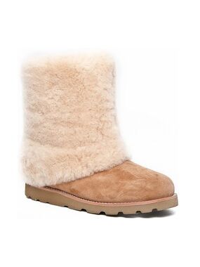 Ugg Marylin Boots in Brown Suede with Shearling size 7